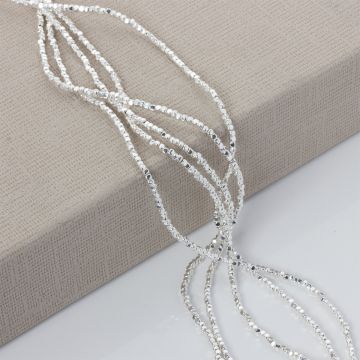 Hematyt platerowany kostka zaokrąglona silver 2x2mm