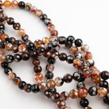 Agat kulka gładka śniegowa magia 8,5mm