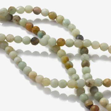Amazonit kulki fasetowane 6mm
