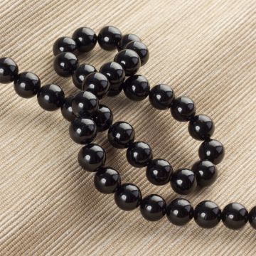Turmalin czarny kulka gładka 10mm