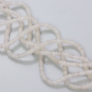 Jadeit oponka fasetowana księżycowa 4x2mm