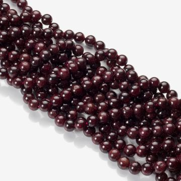 Granat kulka gładka 8mm