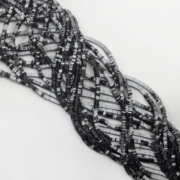 Hematyt kostka płaska natural 3x3mm