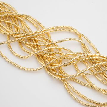 Hematyt krążek płaski light gold 2,5x1,5mm