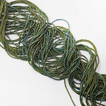 Hematyt krążek płaski mat emerald 1,5x1mm