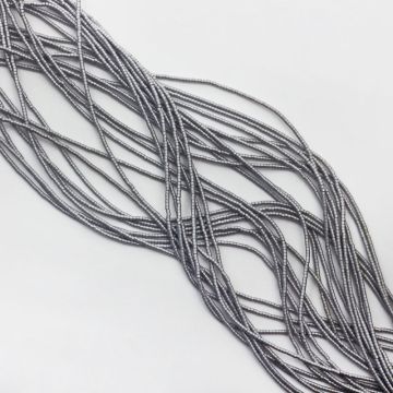 Hematyt krążek płaski mat silver 1,5x1mm