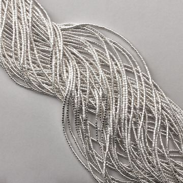 Hematyt walec light silver 2x2mm - II gatunek