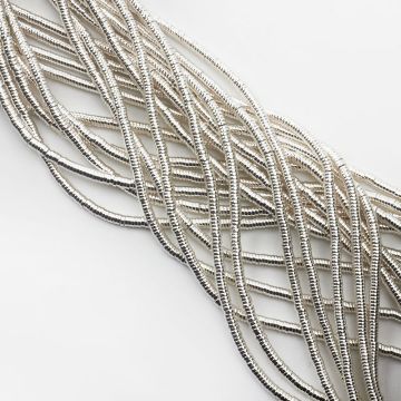 Hematyt krążek płaski light silver 4x1mm - II gatunek