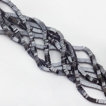 Hematyt kostka płaska natural 6x6mm