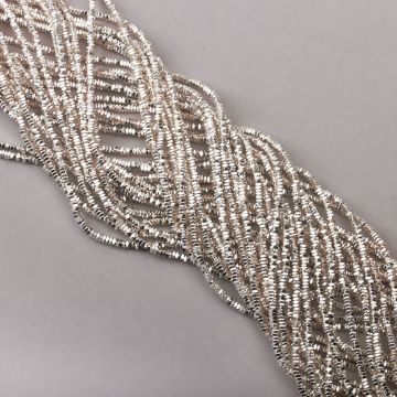 Hematyt przekładka poduszka light silver 2x1mm