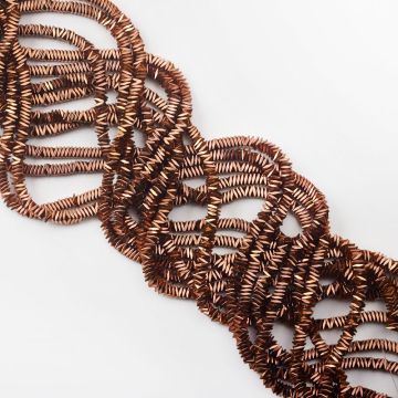 Hematyt przekładka poduszka bronze 4x1mm