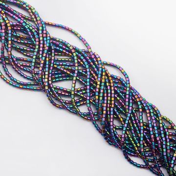 Hematyt walec multicolor 3x3mm