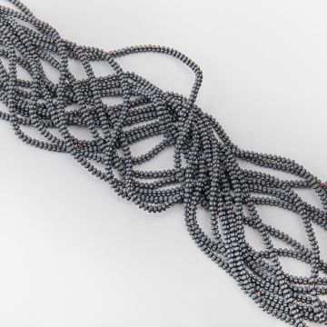 Hematyt przekładka kwiatek natural mat 4,5x3mm