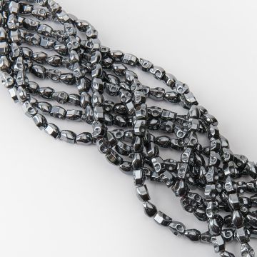 Hematyt przekładka czaszka natural 10x8mm