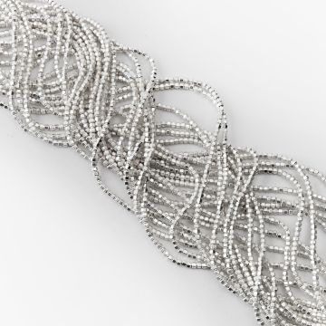 Hematyt przekładka baryłka light silver mat 3mm