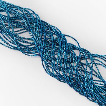 Hematyt przekładka baryłka heliotrope 2mm