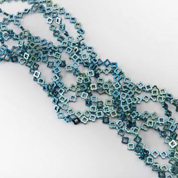 Hematyt przekładka koniczyna marokańska wycięta emerald 8mm