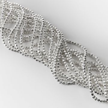 Hematyt przekładka kwiatek light silver 4x3,8mm