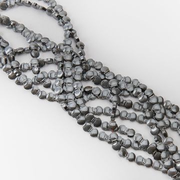 Hematyt przekładka muszelka natural 8mm