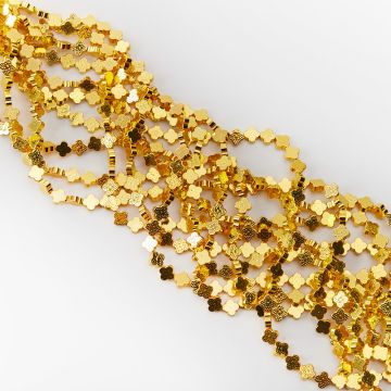 Hematyt przekładka koniczyna marokańska ozdobna 8mm