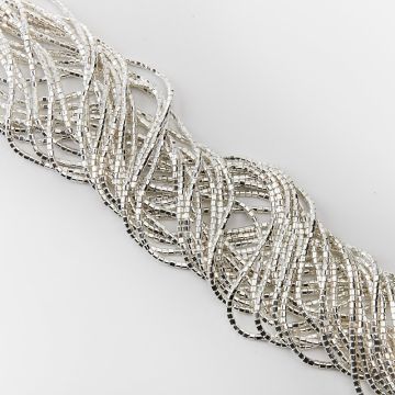 Hematyt walec kanciasty light silver 2,5mm