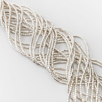 Hematyt walec kanciasty light silver mat 3mm