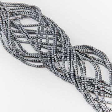 Hematyt kostka ścięta natural mat 3mm