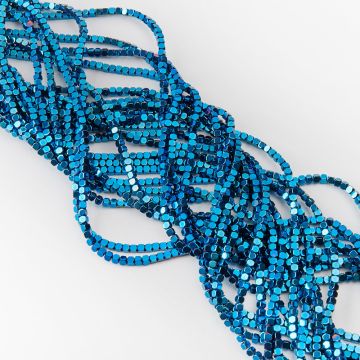 Hematyt kostka ścięta heliotrope 3mm