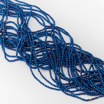 Hematyt kulka fasetowana sharp cut heliotrope 3mm