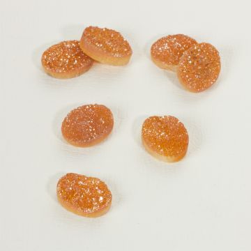 Kwarc tytanowy platerowany druzy owal golden shadow 20x15mm