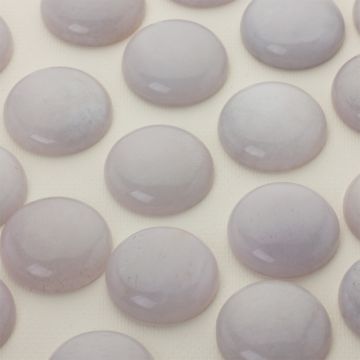 Jadeit kaboszon krążek popielaty 25mm