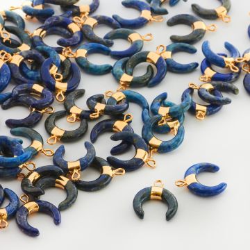 Róg obfitości z lapis lazuli zawieszka 18mm