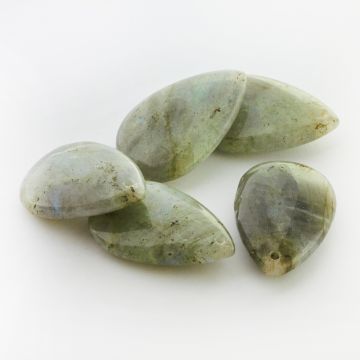 Labradoryt łezka zawieszka 38mm