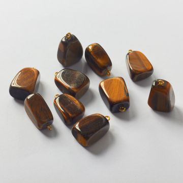 Tygrysie oko zawieszka bryłka 25mm