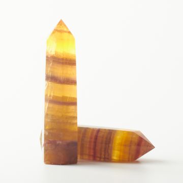 Słupek z żółtego fluorytu duży 8-10cm