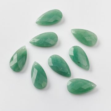 Awenturyn zawieszka łezka fasetowana 25mm