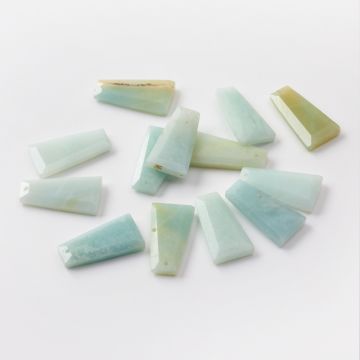 Amazonit zawieszka trapez fasetowany 24-26mm