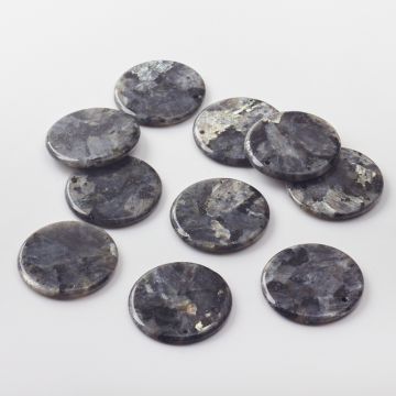 Larvikit zawieszka krążek płaski 30mm