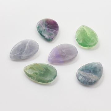 Fluoryt łezka zawieszka 35mm