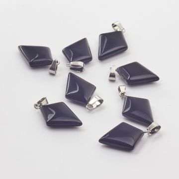 Onyks zawieszka romb 35,5mm