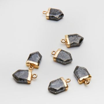 Jaspis grot zawieszka w okuciu 10,5-14,5mm