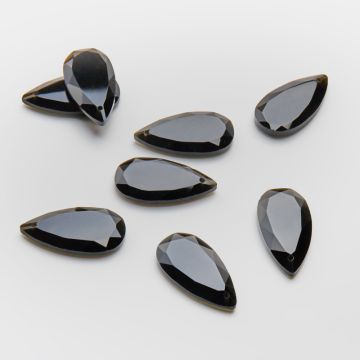 Onyks łezka fasetowana zawieszka 25x13mm