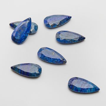 Lapis lazuli łezka fasetowana zawieszka 25x13mm