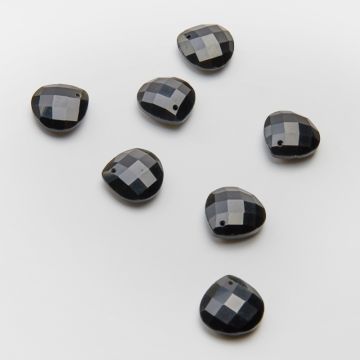 Onyks łezka fasetowana zawieszka 16x16mm