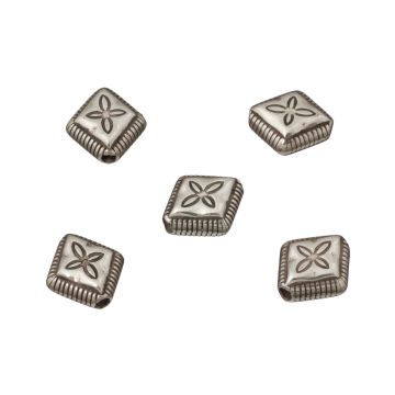 Posrebrzane romby orientalne 12mm