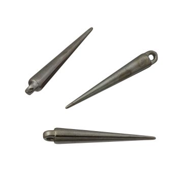 Kły akrylowe metalizowane czernione 34x5mm