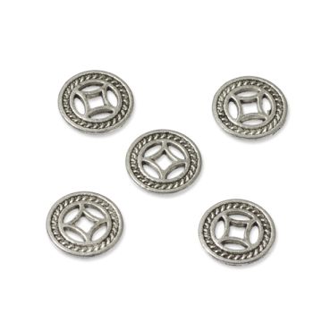 Koraliki romb w kółku 10mm Koraliki romb w kółku 10mm