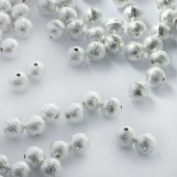 Metalowa kulka w kropeczki 8mm