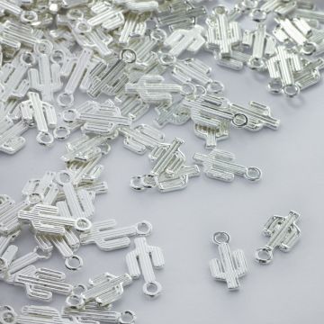 Metalowa zawieszka kaktus 15mm