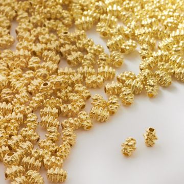 Metalowe koraliki walce jerzyki 4mm